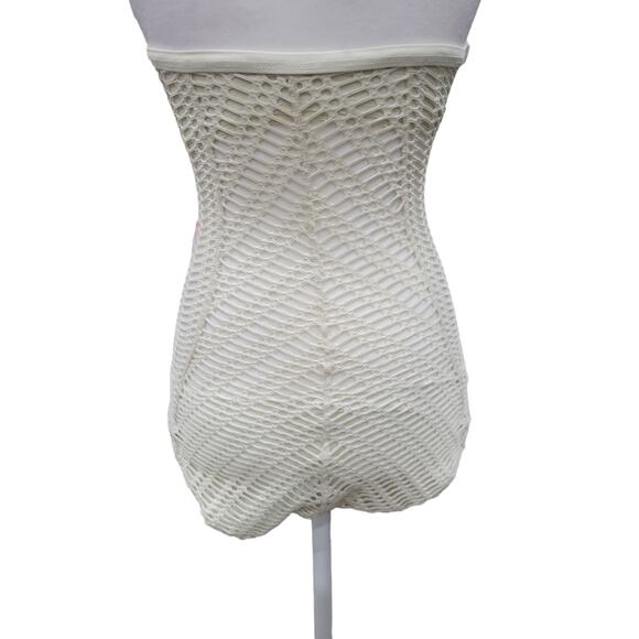 Robin Piccone Mitered Sophia Convertible One Piece Swimsuit Size 4 Crochet Beach - Picture 8 of 14